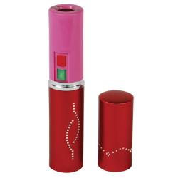 Stun Master 3,000,000 Volt Rechargeable Lipstick Stun Gun with Flashlight, red