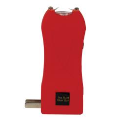 Rechargeable Runt 20,000,000 voltstun gun withflashlight and wrist strap disable pin Red
